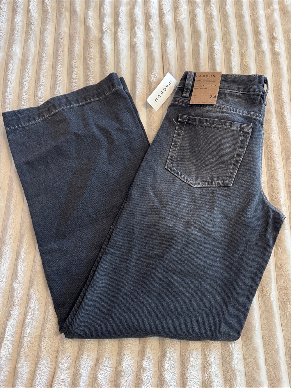PacSun Women's Black Wide-Leg Flare Jeans